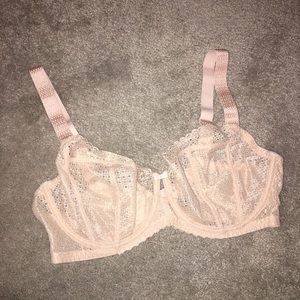 Felina 36DD Nude Unlined Lace Bra